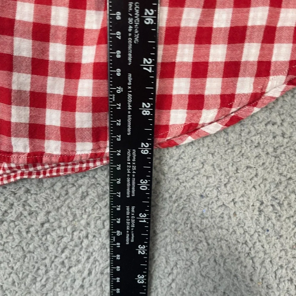 Polo Ralph Lauren Shirt 2XL Red Gingham Plaid Preppy Long Sleeve Button Front
